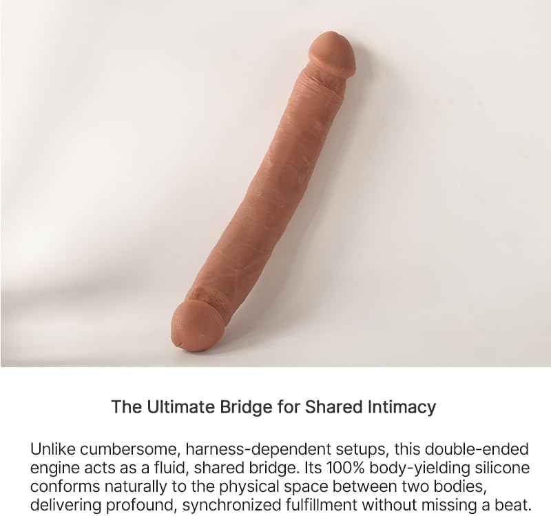 RAWFILE ARCHIVE 11.8in Double Ended Dildo Silicone Realistic 1.57in