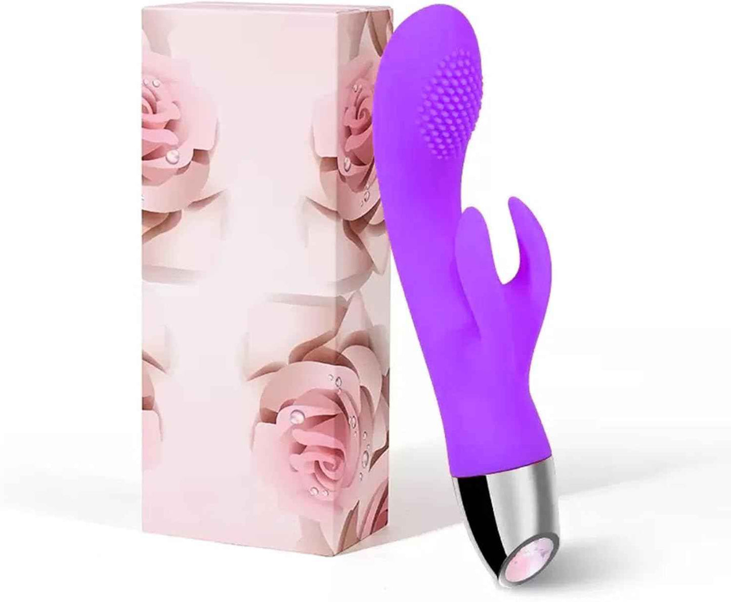 Rabb.i.t Vibrat.o.r 10-Mode Waterproof Silicone Vibrator Purple