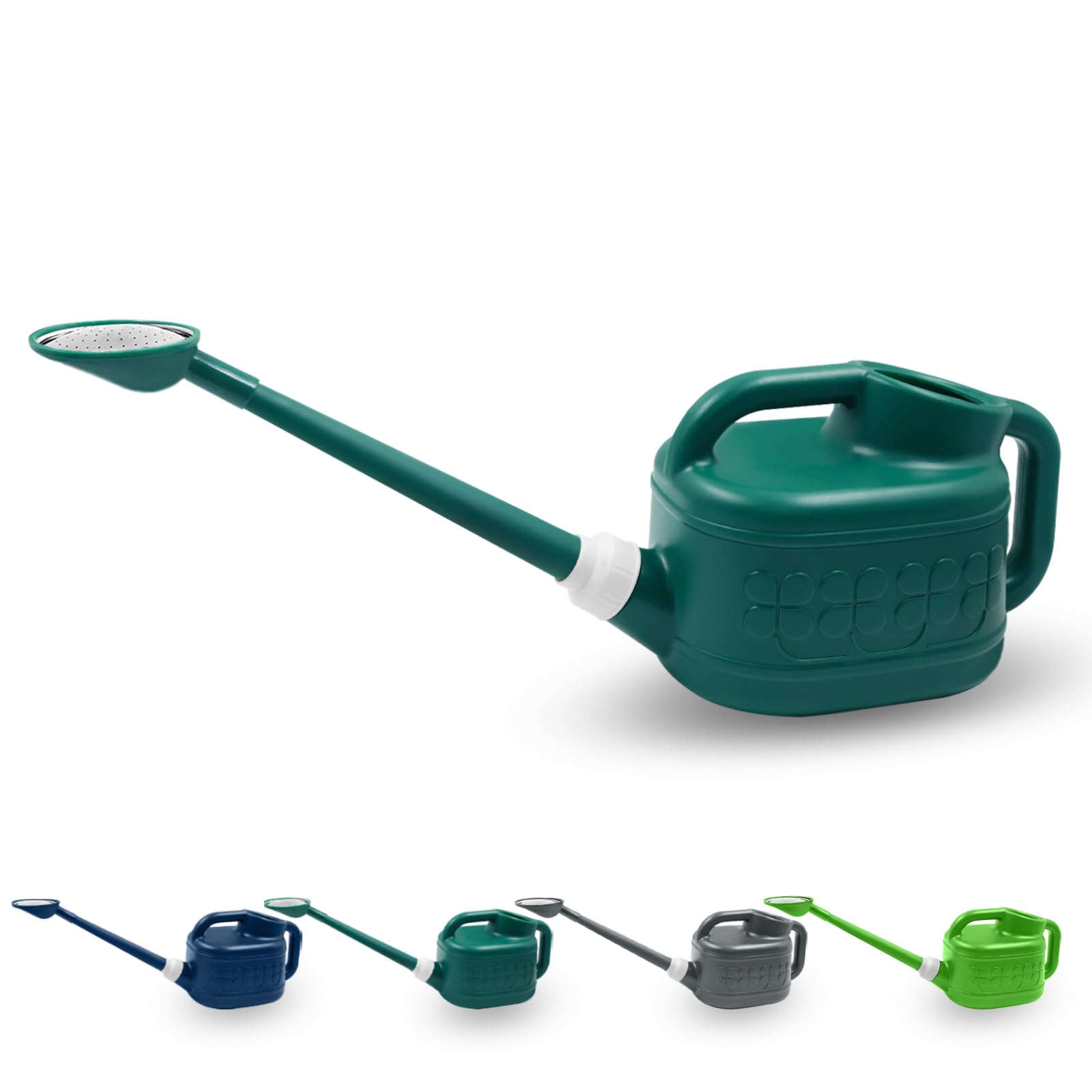 Watering Can, Garden Watering Can Outdoor, Plant Water Can with Removable Long Spout and Stainless Steel Sprinkler Head, Large Plastic Outdoor Watering Cans for Gardening Flower Plants