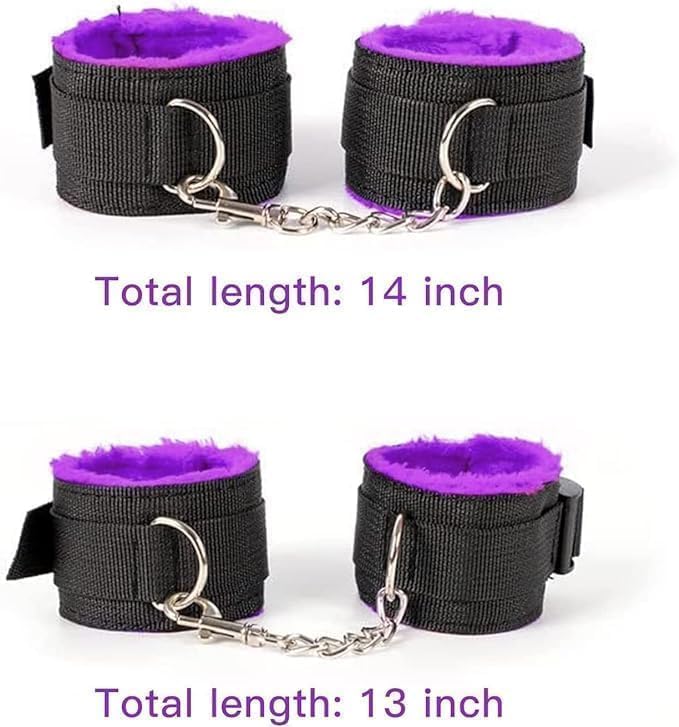 Sexy Straps and Restraints for Couples Sex Tie Downs Under Mattress for King Bed Wrist and Ankle Bondage Restraints Kit for Couples Queen Bed Sexy Handcuffs SM Toys Adult Play Sweater t7