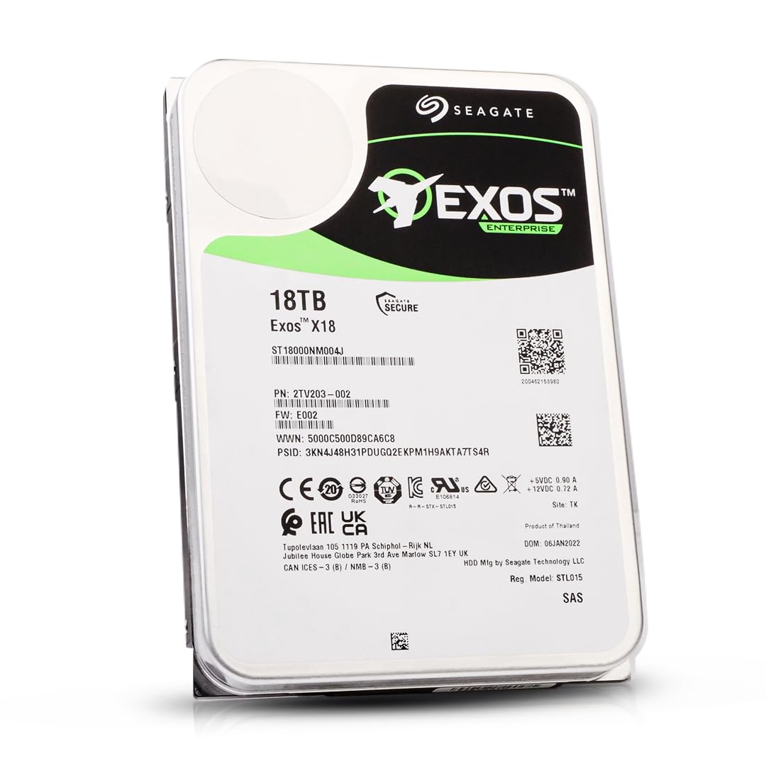 Seagate Exos Internal Hard Drive Enterprise HDD (Renewed)