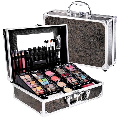 Complete Beauty Train Case with Makeup Kit