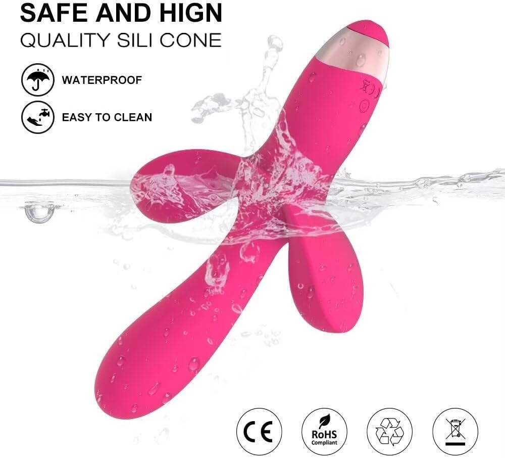 Updated Triple Stimulation Adult Tools for Women Today Waterproof 10 Powerful Modes Rechargeable Handheld Electric Travel Pocket Woman Big Gifts for Women Soft Sensory Accessories