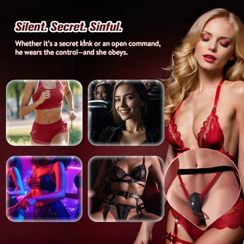 Couples Rose App Remote Control Wearable Vibrator, Couple Women Adult Sex Toys Games for Men, Hands Free Panty Clitoris Vibrator Vibrating Cock Ring, ZOOPLOU BDSM Female Sex Toy Clitoral Stimulator