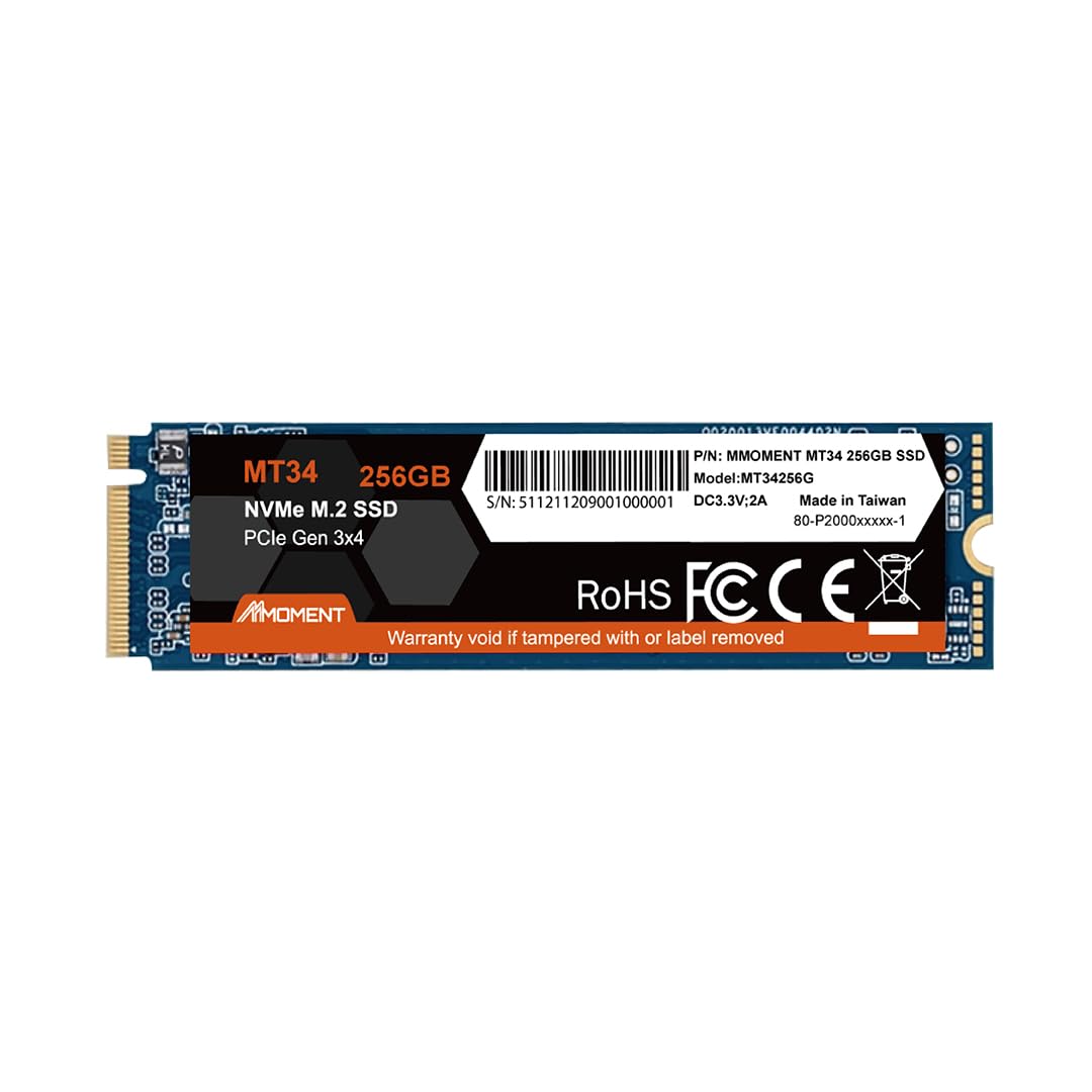 MMOMENT NVMe M.2 2280 PCIe Gen 3x4, Solid State Drive Internal SSD