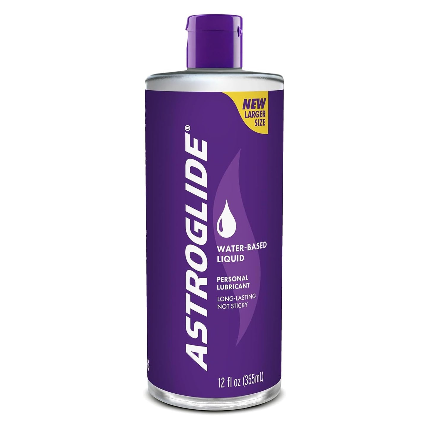 Astroglide Water Based Lube (12 Fl Oz), Liquid Personal Lubricant, for Men, Women and Couples, Safe for Toys, Value Size