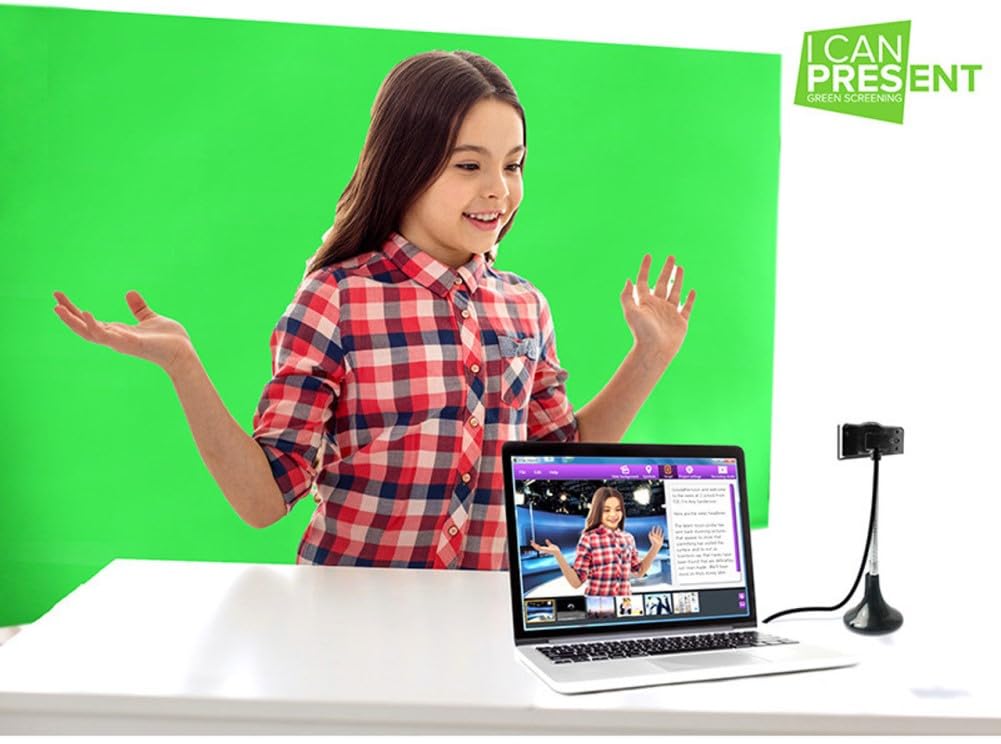 HamiltonBuhl MPSK-X Media Production Studio Deluxe Kit; Includes: HB Green Screen, External Microphone, Octopus Mini-Tripod, ActionPro Camcorder, Podcast Kit & Carry Case