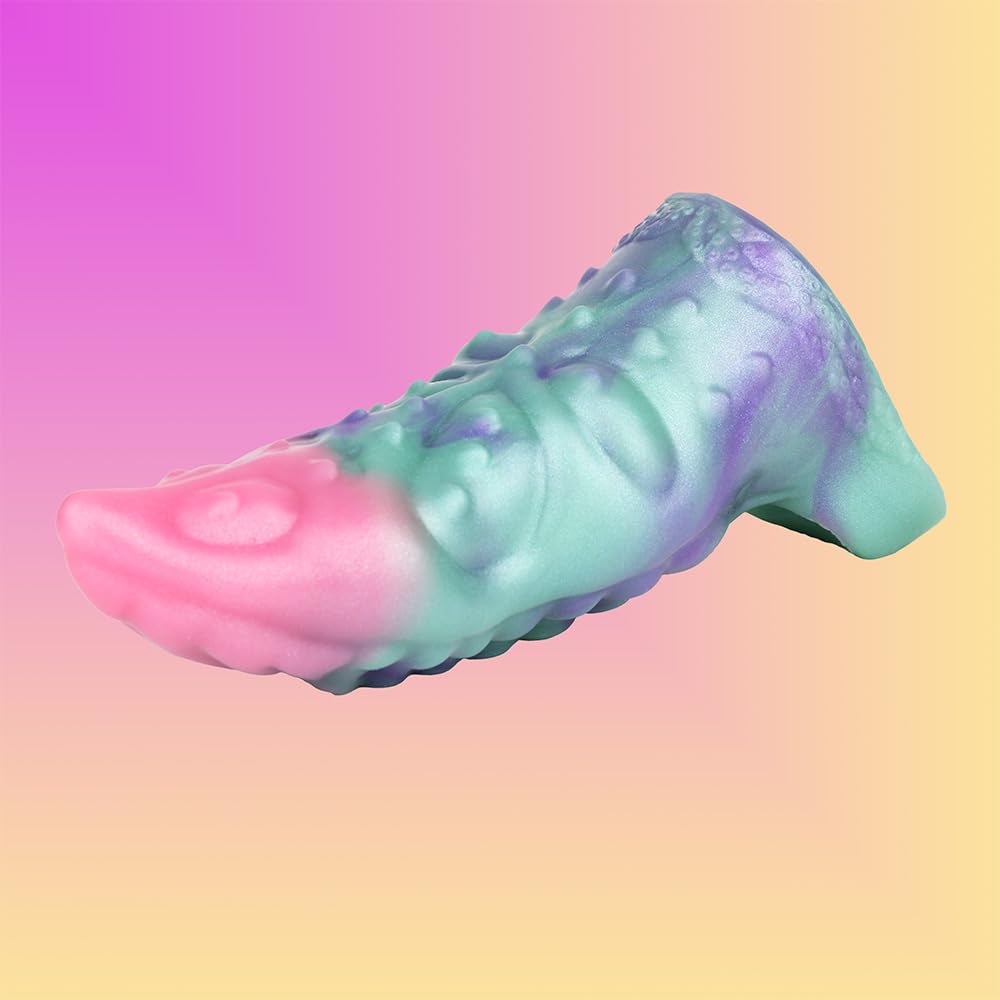 Reusable Multi-Color Liquid Silicone Made Penis Extender Sleeve Cock Ring, Octupus Tentacle Penis Enlarger Sleeve Monster Dildo Sheath Cover Male Adult Sex Toy