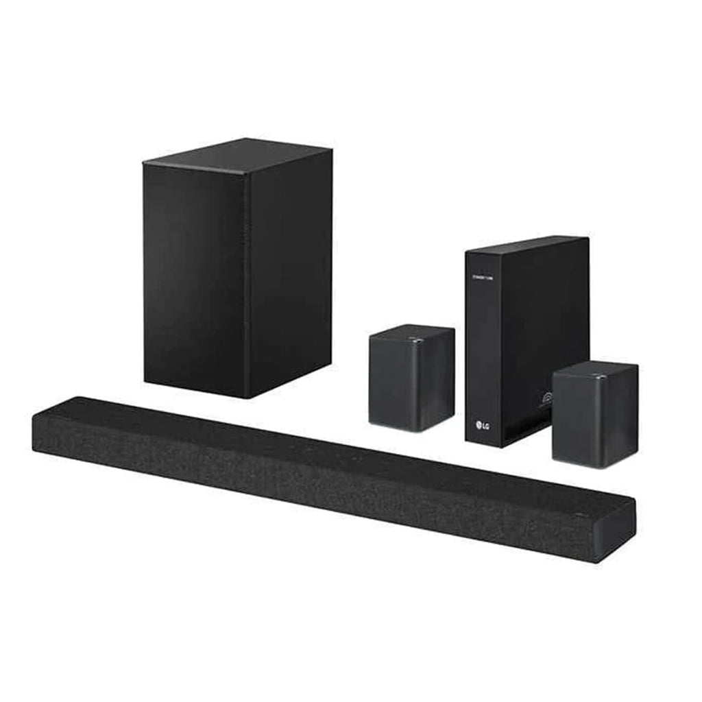 LG SP7R 7.1 Channel High Res Audio Sound Bar with Rear Speaker Kit (Renewed)