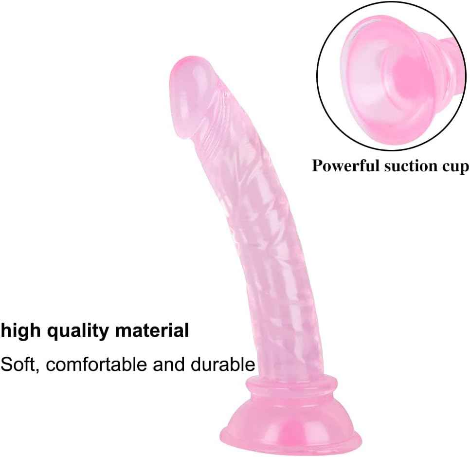 MenKouTA Realistic Dildo with Suction Cup Pink