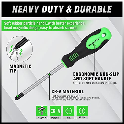 SWANLAKE Magnetic Screwdrivers Set