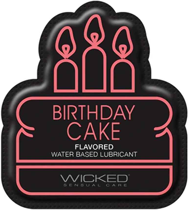 Wicked Sensual Care Water Based Lubricant - .1 oz Birthday Cake
