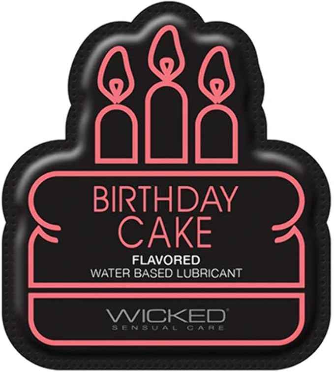 Wicked Sensual Care Water Based Lubricant - .1 oz Birthday Cake
