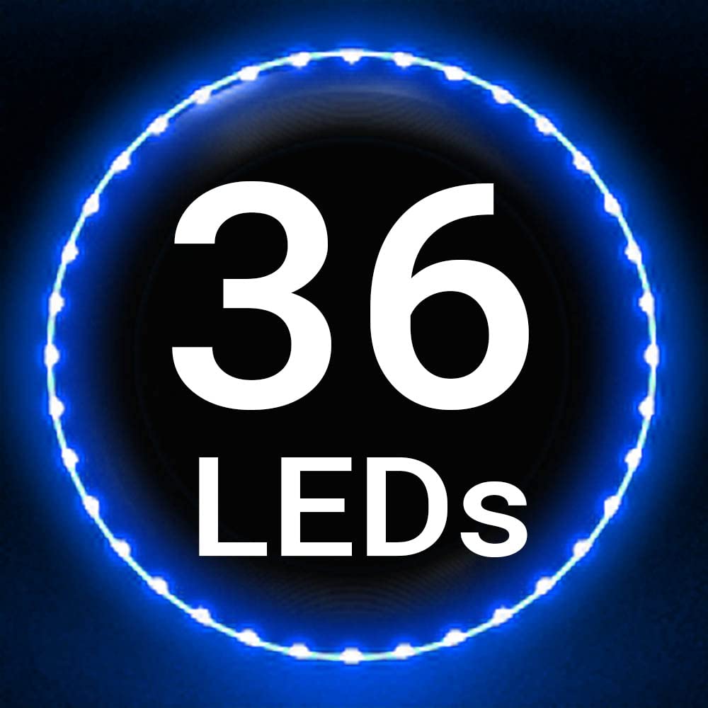 TOSY Flying Disc - 108 RGB Multicolor or 36 Monocolor LEDs, Super Bright, Smart Modes, Easter Basket Stuffers Gift, Camping Toy for Kid/Teen/Adult, Auto Light Up, Rechargeable, Waterproof, 175g