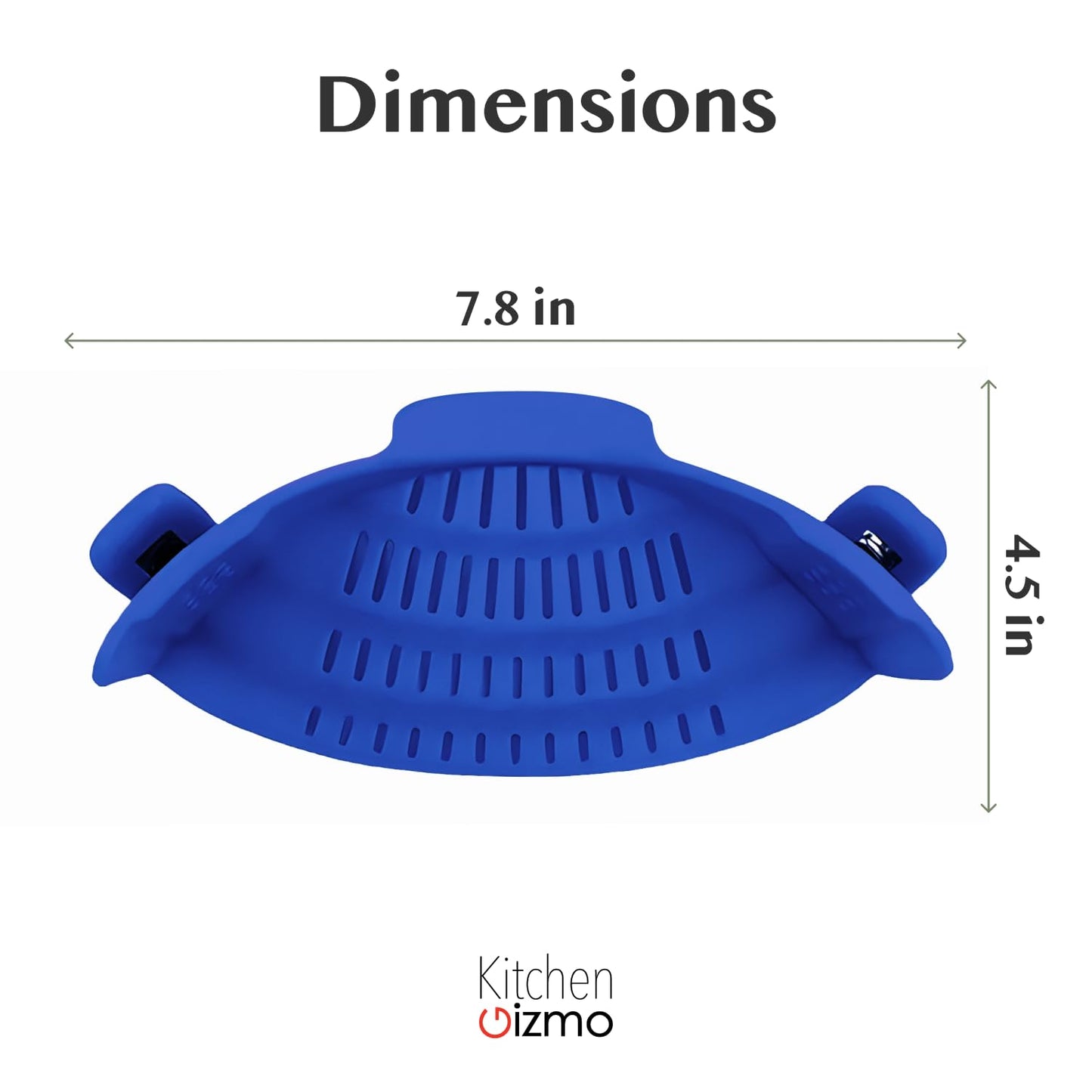 Kitchen Gizmo Collapsible Rice Strainer - Silicone Rice Washer Strainer Bowl - BPA Free