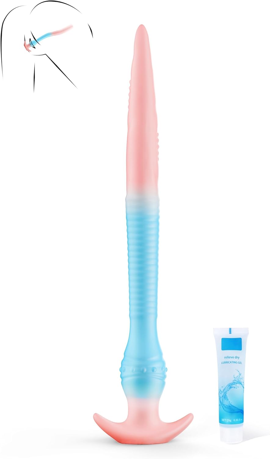 Serhoo Luminous Fantasy Dildo Silicone Prostate Massager with Knot