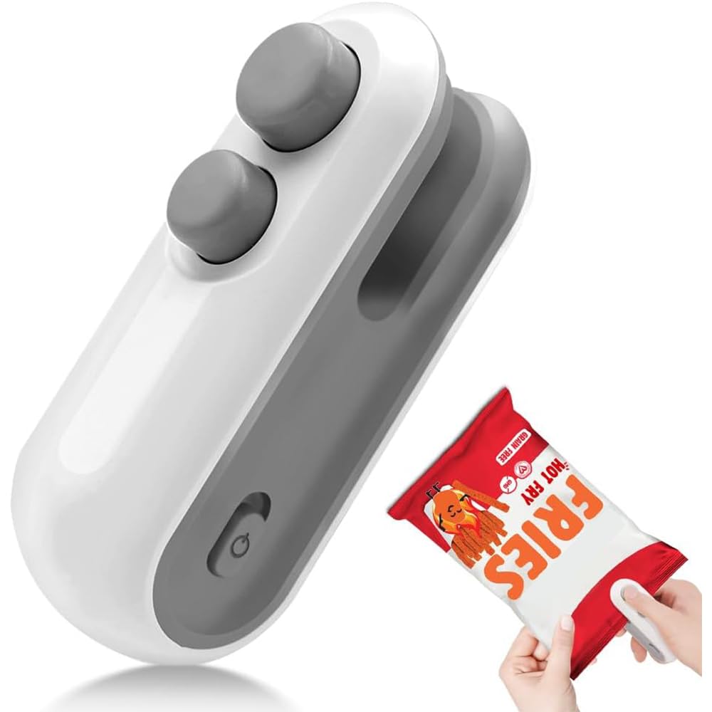 Hnjugfe Sealing Machine Small Hand Pressure Type Household USB Rechargeable Sealer Mini Portable Snacks Plastic Bag Heat Sealing Machine Magic Machine