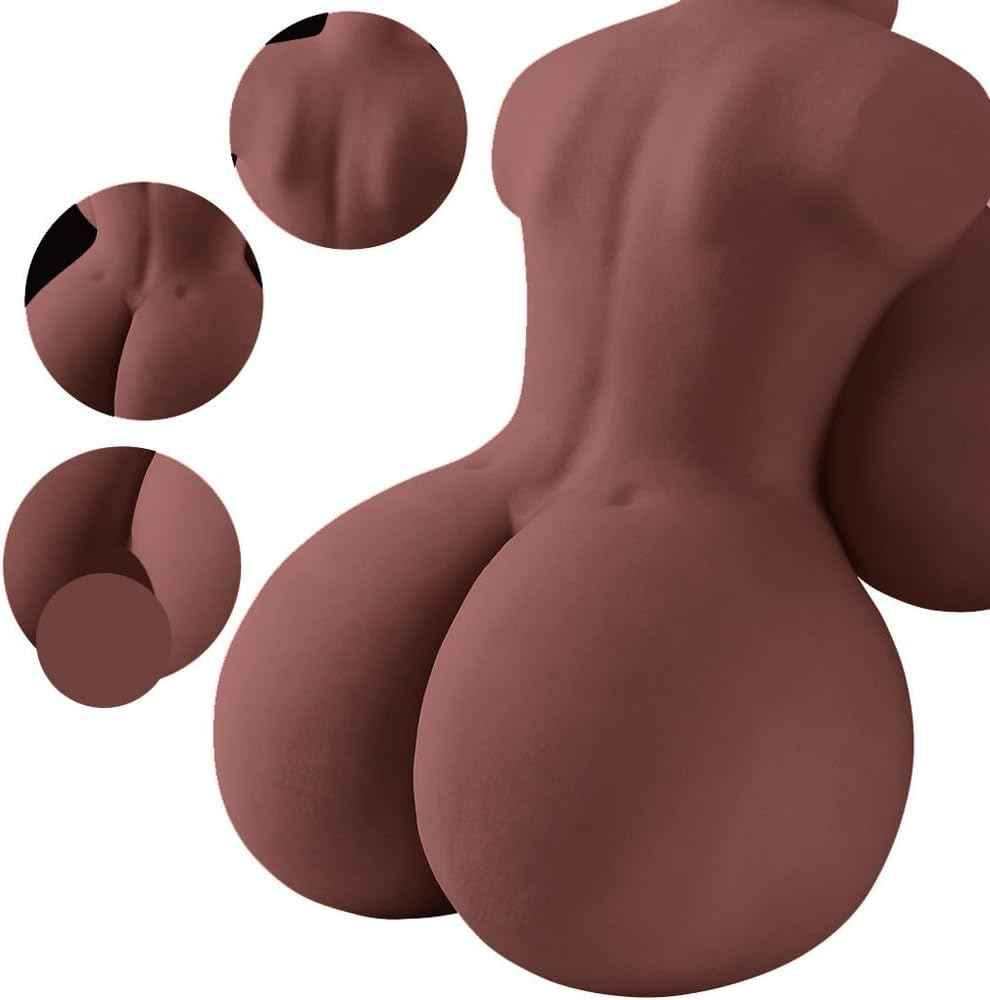 1.28LB Sex Dolls for Men,TPE Torso Male Masturbator,Lifelike Adult Sex Toys with Breasts and Buttocks,Sex Adult Doll with Pocket Pussy Vaginal (1.28 Pound Brown)