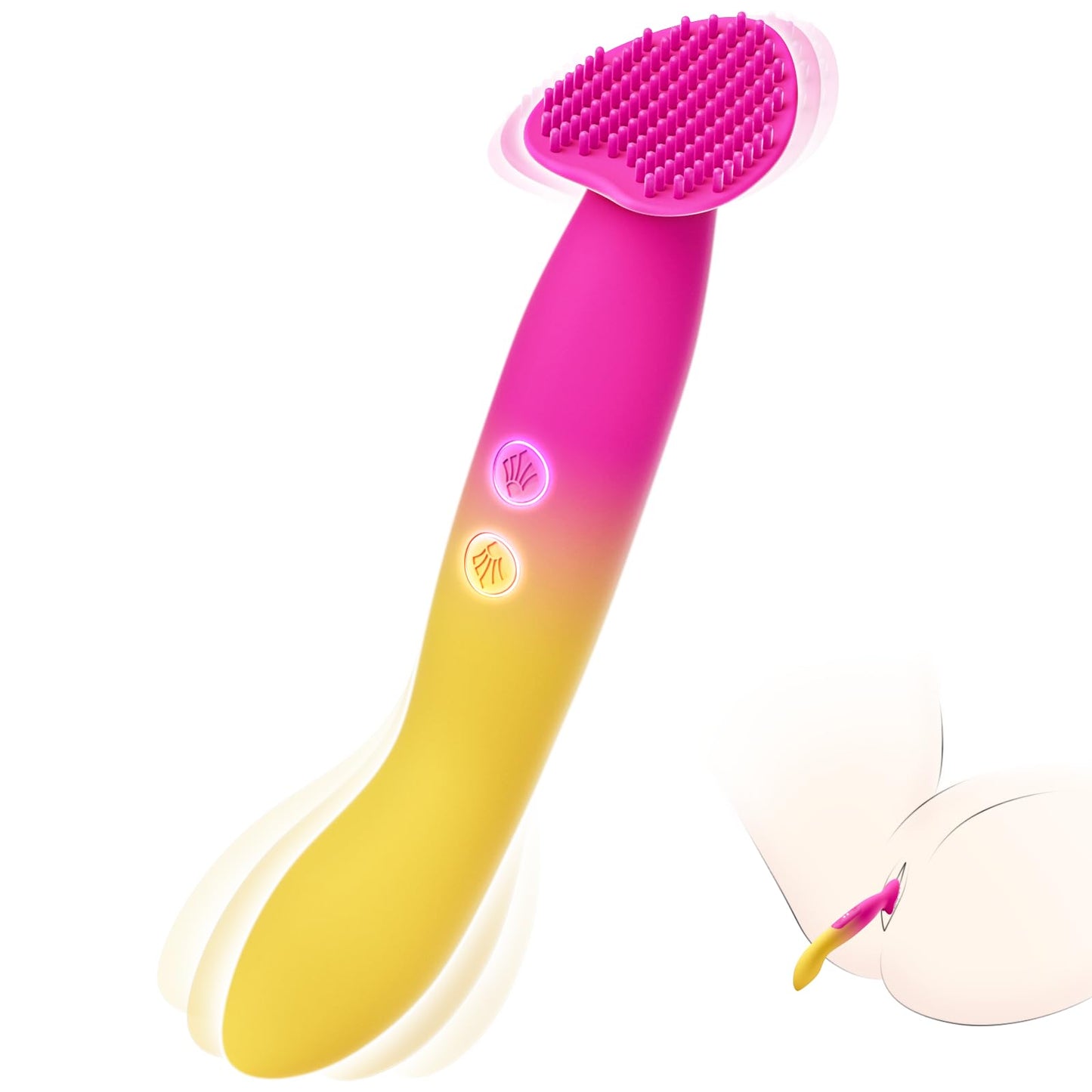 Vibrator Adult Sex Toys for Women - G Spot Clitoral Stimulator Dildo with 10*10 Vibrations, Finger Bullet Vibrators Couples Toy, Waterproof Dual-ended Personal Wand Massager for Anal Nipple Vulva Play