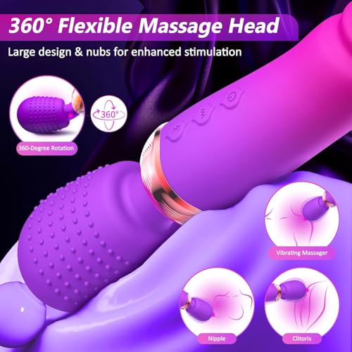 Thrusting Dildo G Spot Vibrator Wand Massager Female Couples Sex Toys 10+5+Heating Modes, Womens Sex Toy Adult Toys for Women Dildos Vibrators Consoladores, Vibrater Adult Sex Toys & Games Vibradores