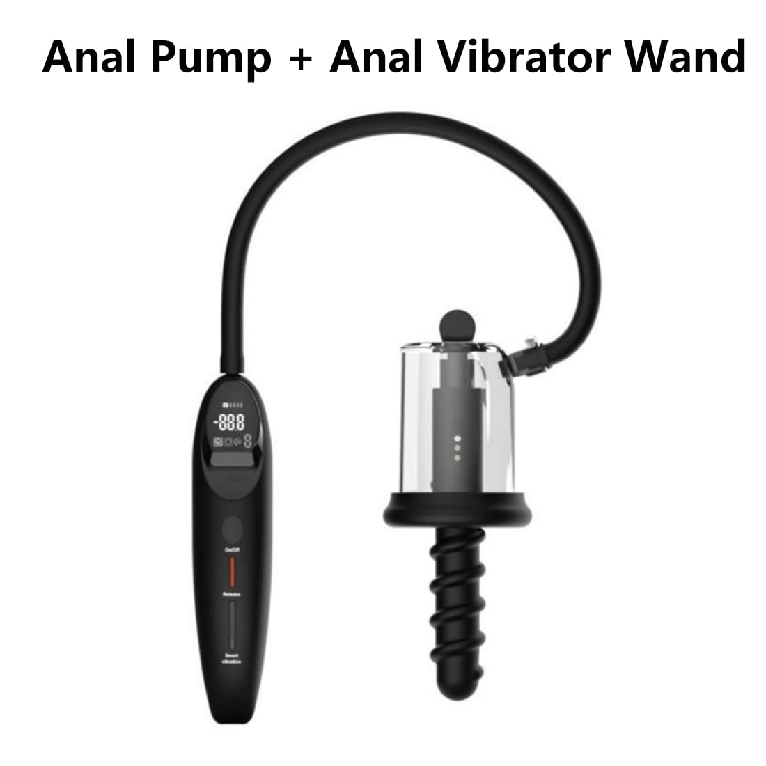 Electric Pump Anal Vacuum Pump, Automatic Pump Anal Plug Vaginal Pussy Dildo Pump Expander, Anal Beads Wand Pumps Enlarger, Prostate Massager Stimulator Masturbator Adult Sex Toys