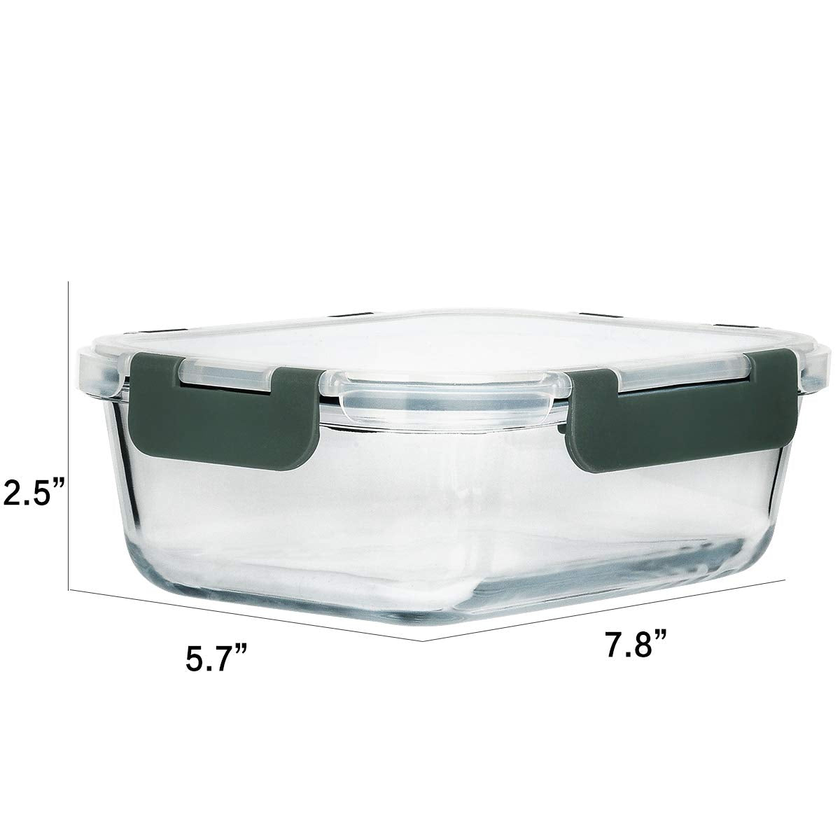 M MCIRCO [8-Pack,30 oz] Glass Meal Prep Containers,Glass Food Storage Containers,Airtight lunch Containers with Lids, Microwave, Oven, Freezer and Dishwasher