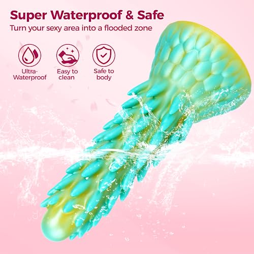 Dragon Dildo Sex Toys, 7.7'' Monster Dildo with Suction Cup, Fantasy Huge Dildos, Silicone Butt Plug Anal Dildos for Women and Men, Prostate Massager Sex Toy for Adult