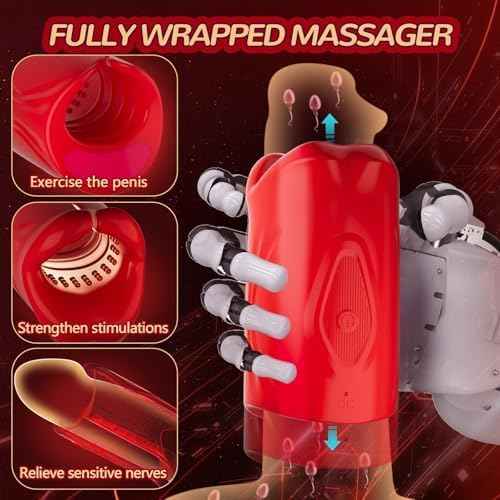 Male Vibrator Sex Toys for Men - Male Masturbator with 9 Vibration Modes & App Remote Control, Stroker Trainer Blowjob Toy for Penis Training Prolong Endurance, Sex Machine Adult Toys & Games