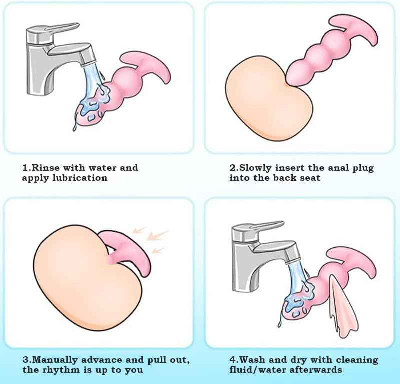 3Pcs Anal Butt Plug for Beginner Anal Training Kit Anal Toys for Men Different Sizes Adult Anal Sex Toy for Men Women Masturbation Unisex Anal Toy Set