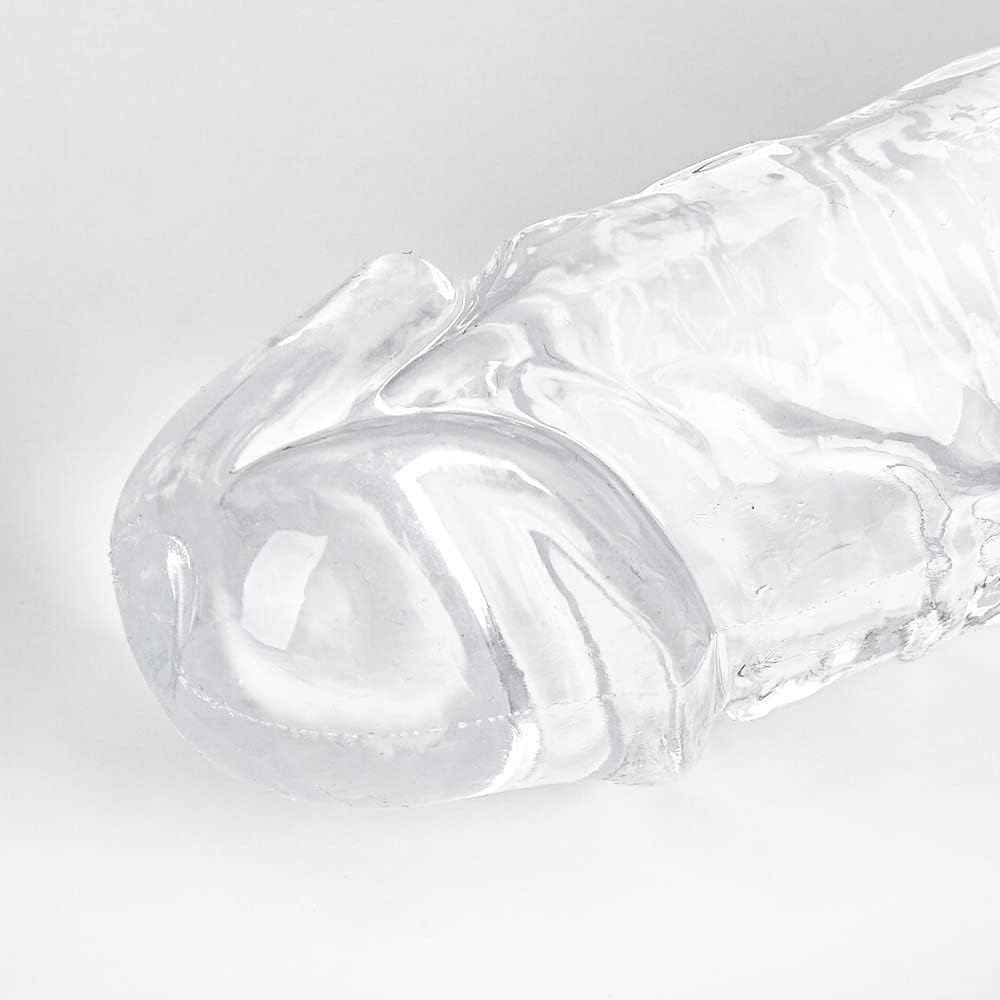 Umania Double-Ended Realistic Dildo Clear TPE Flexible