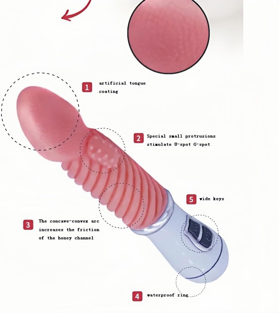 Generic Remote Control Vibrator 10 Vibration Modes Pink