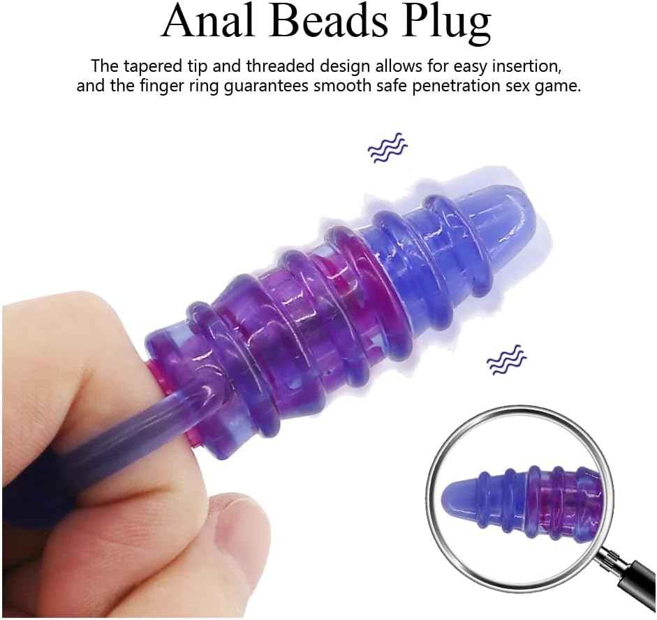 Vibrating Anal Plug with Pull Ring, Mini Butt Plug Anal Vibrator Erotic Sex Toy Butt Plug Prostate Massage Masturbation Adult Anal Sex Toys for BDSM Beginner for Men Woman Gay Perfect Couples Gift