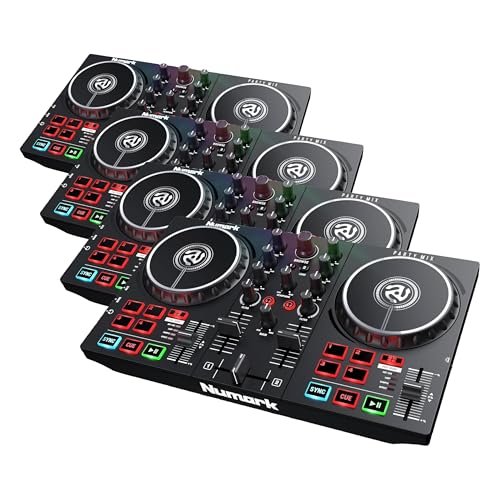 Numark Party Mix II DJ Controller with Lights, 2 Decks, Mixer, Audio Interface and Serato Lite
