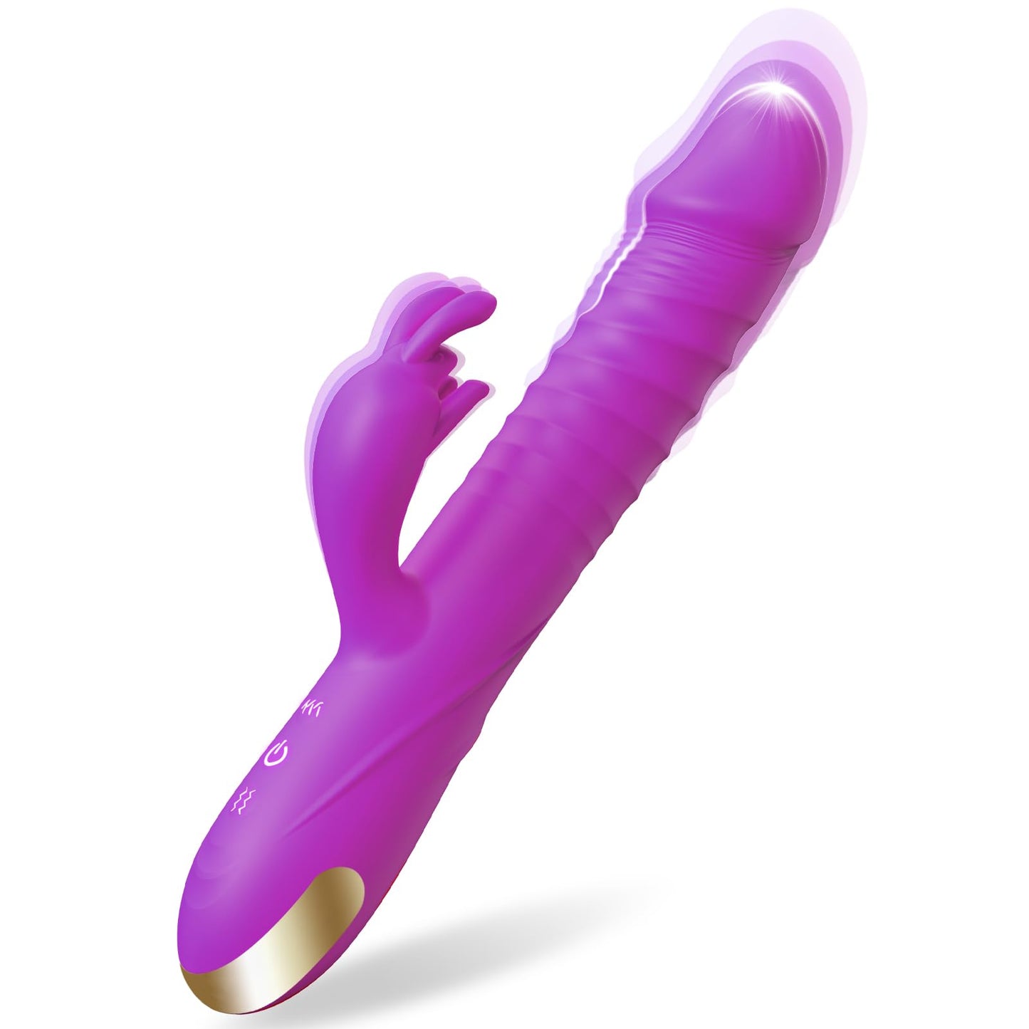 Sex Toys Thrusting Dildo Vibrator, Adult Toys G Spot Rabbit Vibrator with 3 Thrusting Modes & 10 Vibrating Modes