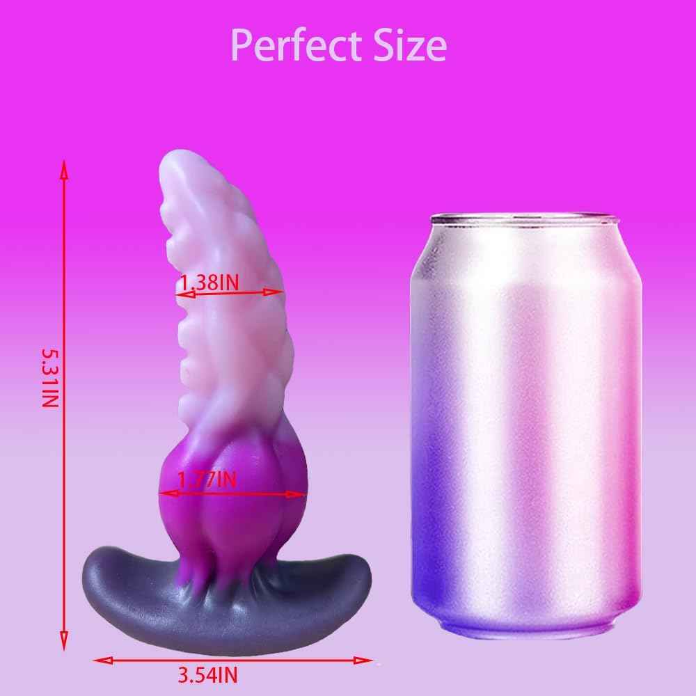 Tentacle Butt Plug with Big Knot,Liquid Silicone Anal Plug with Bumps,Wearable Monster Adult Sex AnalToy,Fantasy Sex Gifts,S&M Anal Trainer Masturbation for Men Women Lesbian Gay and Couples