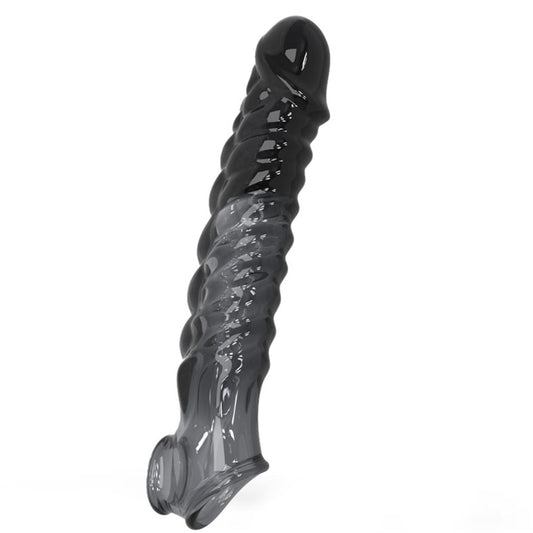 Extra Large Penis Sleeve Male Penis Extender Sleeve with 3.14IN Solid, Monster Penis Enlarger Sleeve with Cock Ring, Penis Extension Sleeve Male Penis Sheath Adult Sex Toy