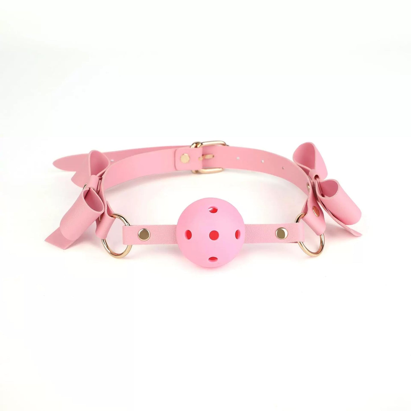 Adult Pink BDSM Beginner 9-Piece Set Leather with Handcuffs Bear Doll Bondage Paddle Sweater