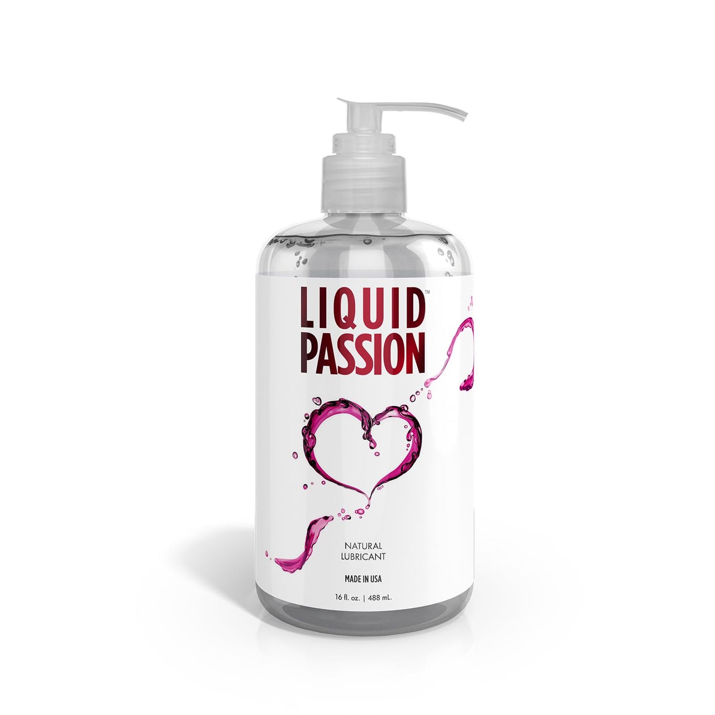 Liquid Passion Natural Water-Based Personal Lube, pH Friendly, Fragrance-Free & Hydrating, Safe for Toys & Condoms. Made in USA