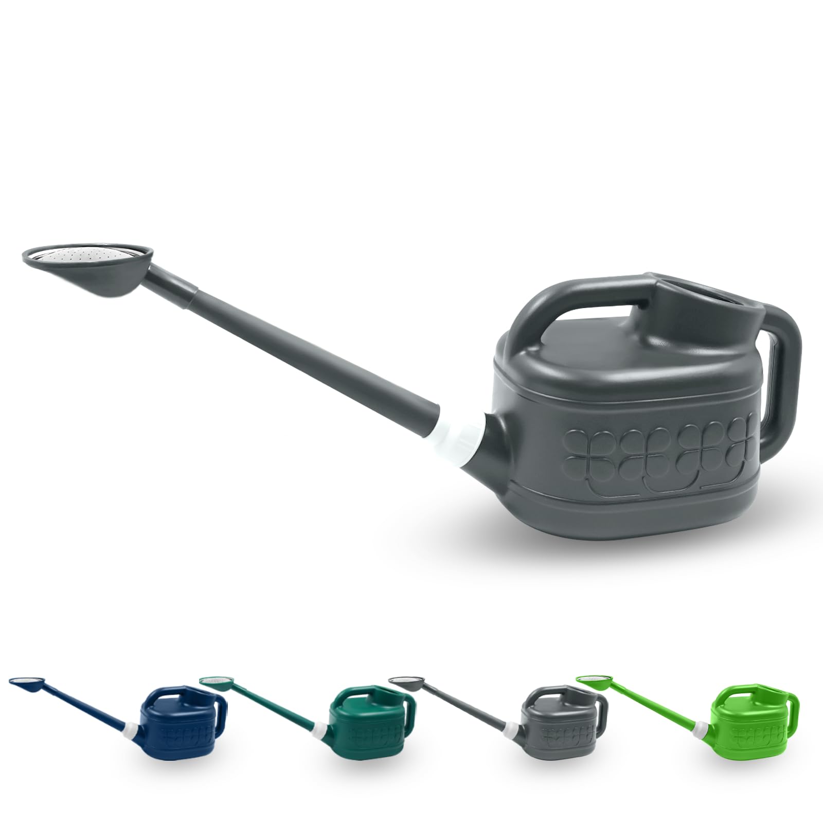 Watering Can, Garden Watering Can Outdoor, Plant Water Can with Removable Long Spout and Stainless Steel Sprinkler Head, Large Plastic Outdoor Watering Cans for Gardening Flower Plants