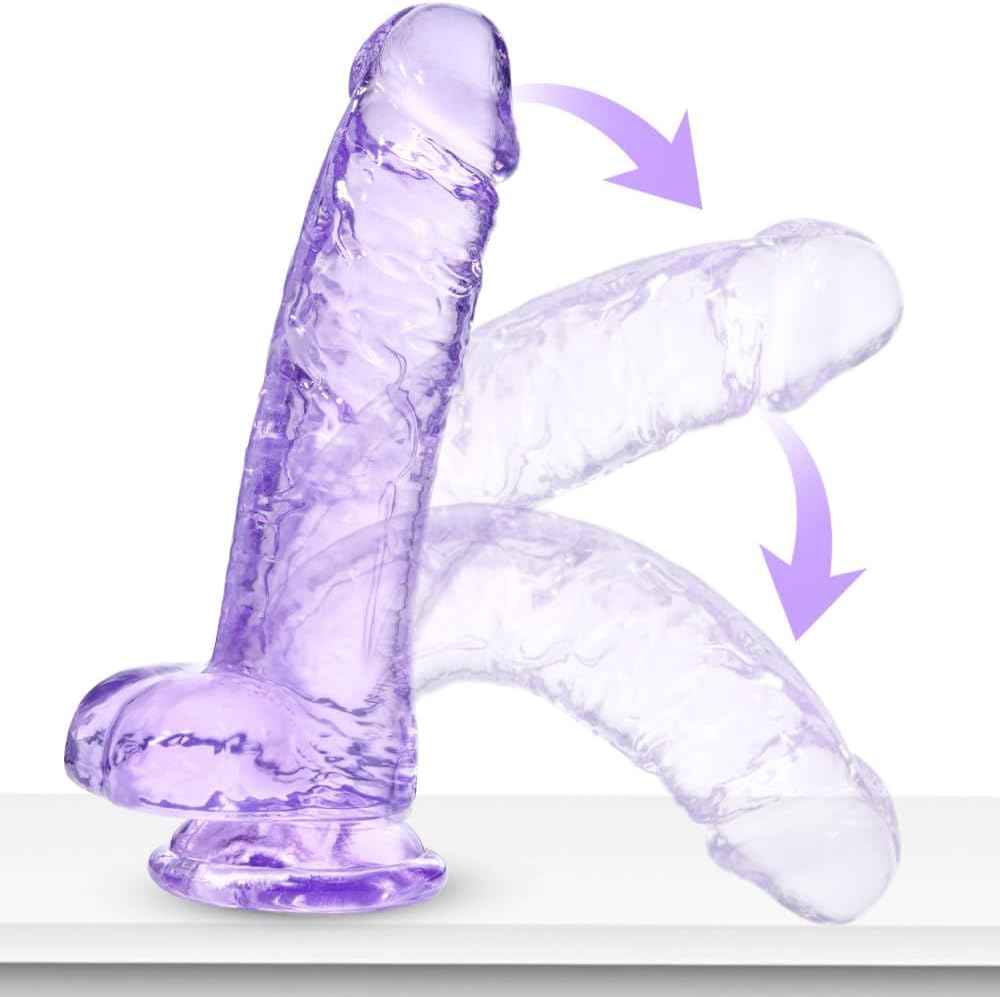Umania Realistic Suction Cup Dildo 8.2in TPE Purple