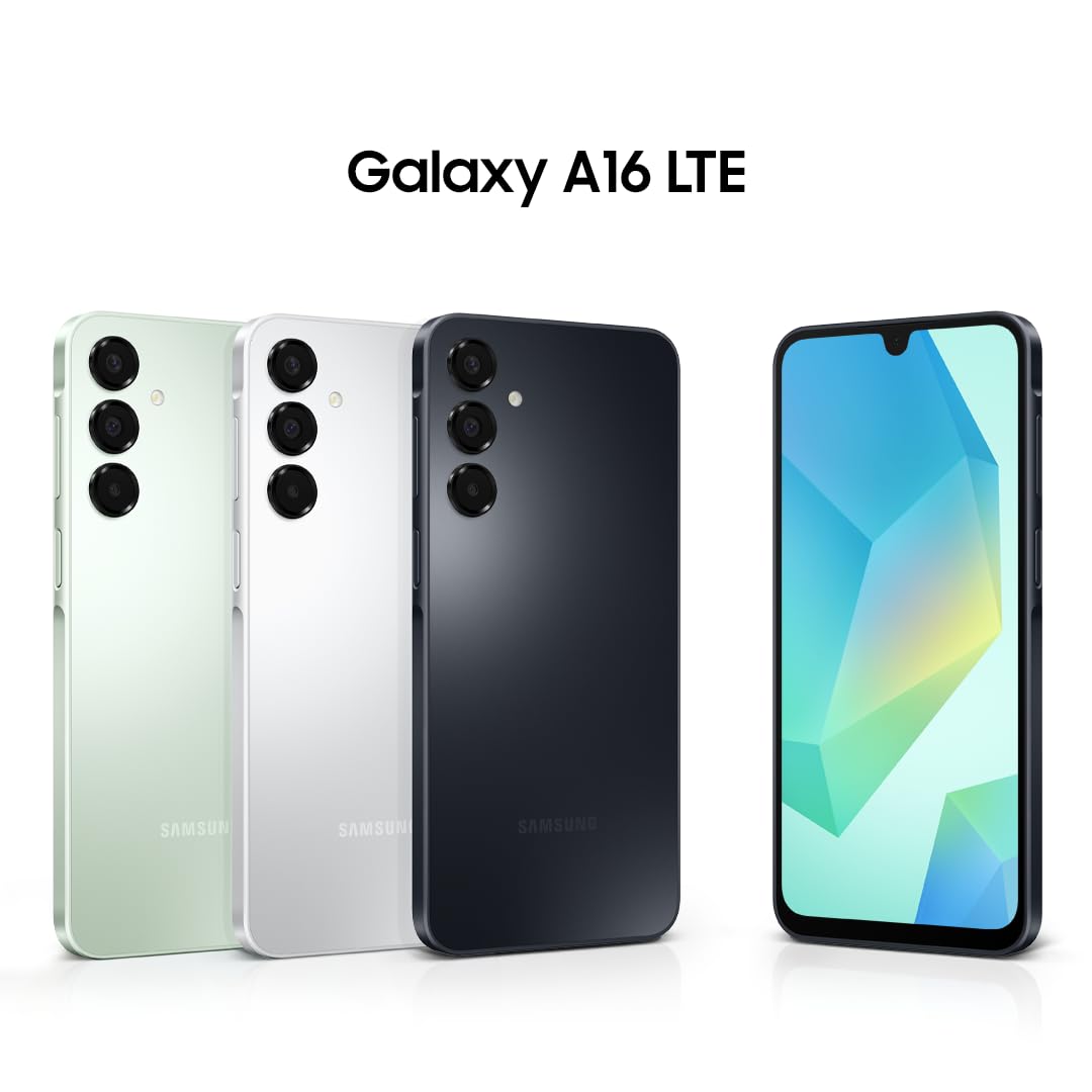 Samsung Galaxy A16 4G Dual SIM (128GB, 2025) 6.7" 90Hz AMOLED, Water Resistant, 8Core, 50MP Camera (Factory Unlocked International Model for GSM, Global) A165M/DS (25W Fast Charger Bundle)