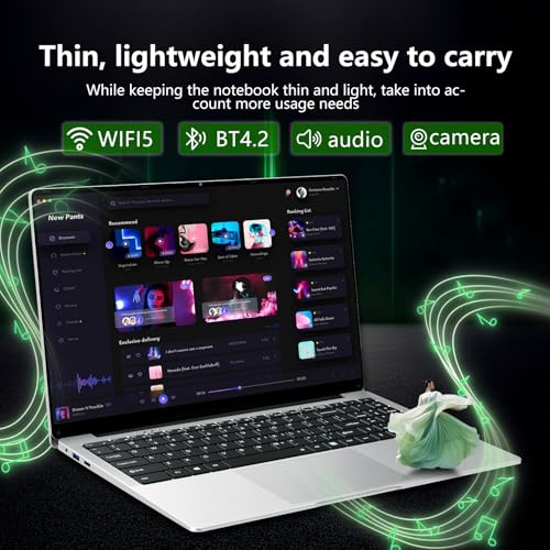 15.6" Laptop Computer DDR4 8GB RAM 256GB SSD,traditional laptop computers with N4000 (Up to 2.60 GH) 15.6 Inch FHD Display 1920*1080,Lightweight Lap top-For Students/Commuters/Business Professionals