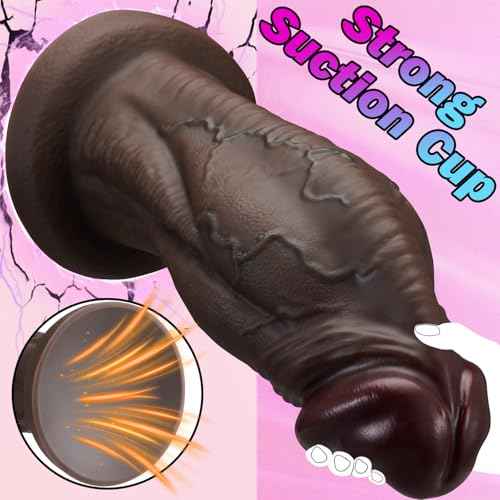 13 Inch Girth Huge Thick Dildo Sex Toys - 12 inch Long Dual-Layer Silicone Big Dildos Lifelike Giant Dildo for G Spot and Anal Hands Free Play, Big Adult Penis Sex Toys for Women Men Advanced Player