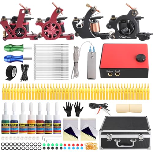 Solong Tattoo Complete Kit 4 Pro Machine Guns