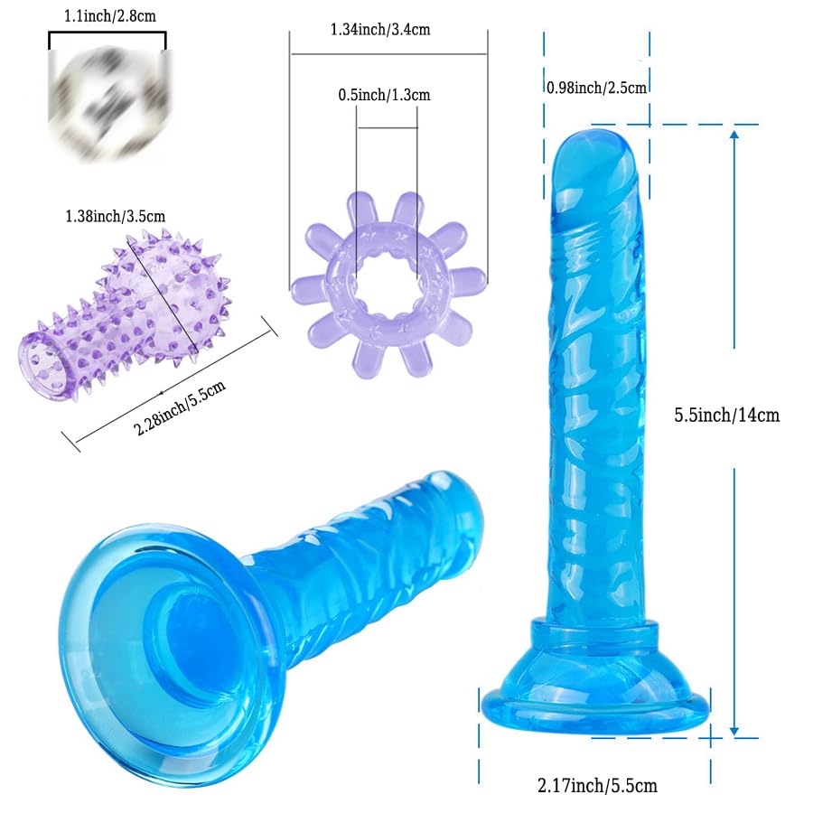 G Spot Dildo Vibrator Anal Plug Beginner Set 17 PCS Butt Plugs Sex Toy Anal Training Kit- G Spot Anal Sex Adult Toy