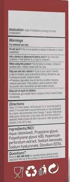 Desensitizing Delay Spray, Clinically Validated to Enhance Duration of Intimacy, Male Climax Control Spray for Men Last Longer in Bed Prolong Climax for Him Novelties, (30 ml) 240 Sprays