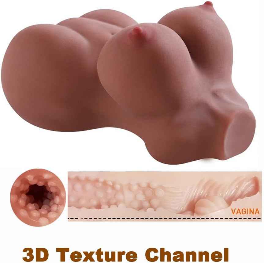 1.28LB Sex Dolls for Men,TPE Torso Male Masturbator,Lifelike Adult Sex Toys with Breasts and Buttocks,Sex Adult Doll with Pocket Pussy Vaginal (1.28 Pound Brown)