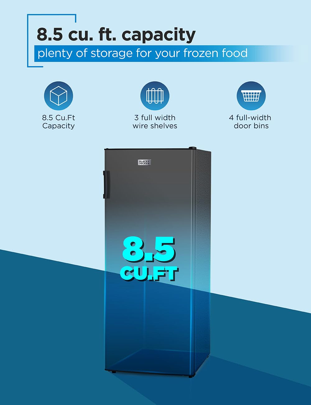 BLACK+DECKER Freezer