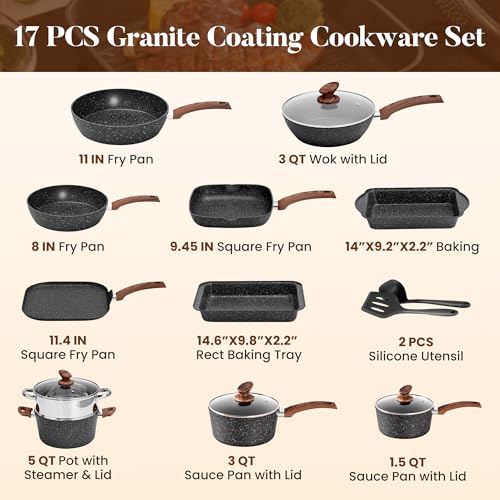 Kitchen Academy Induction Cookware Set…