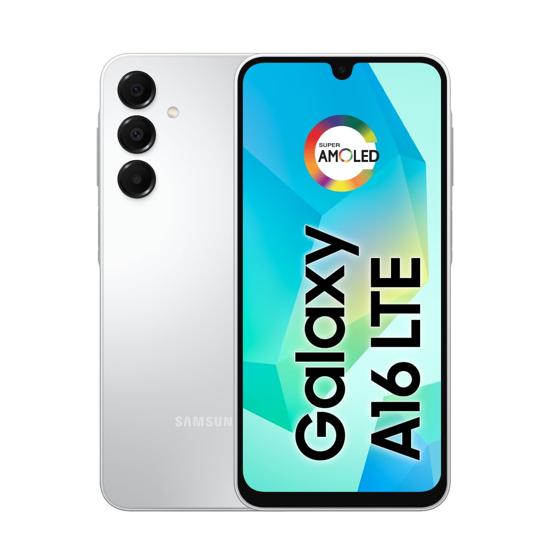 Samsung Galaxy A16 4G Dual SIM (128GB, 2025) 6.7" 90Hz AMOLED, Water Resistant, 8Core, 50MP Camera (Factory Unlocked International Model for GSM, Global) A165M/DS (25W Fast Charger Bundle)